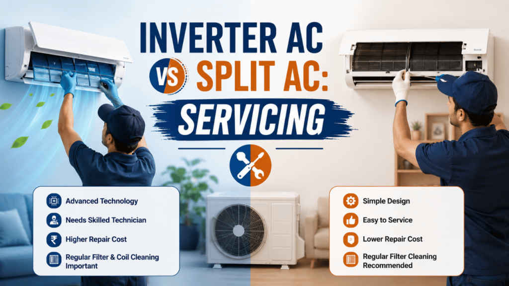 Inverter AC vs split AC Servicing