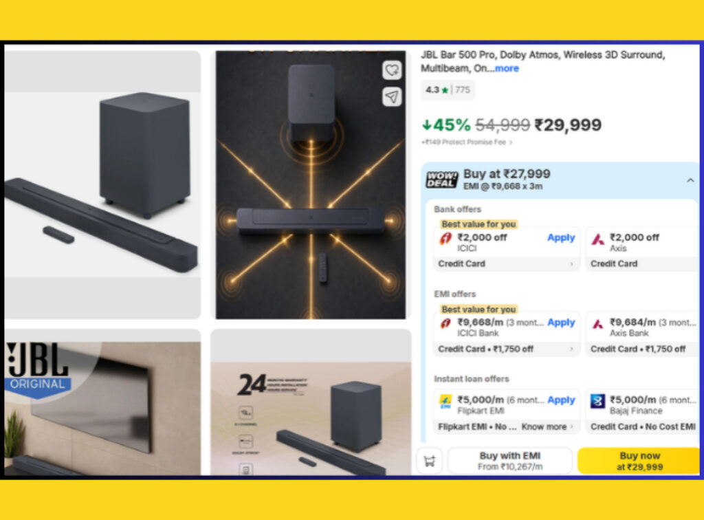 JBL 5.1 Dolby Atmos soundbar offer