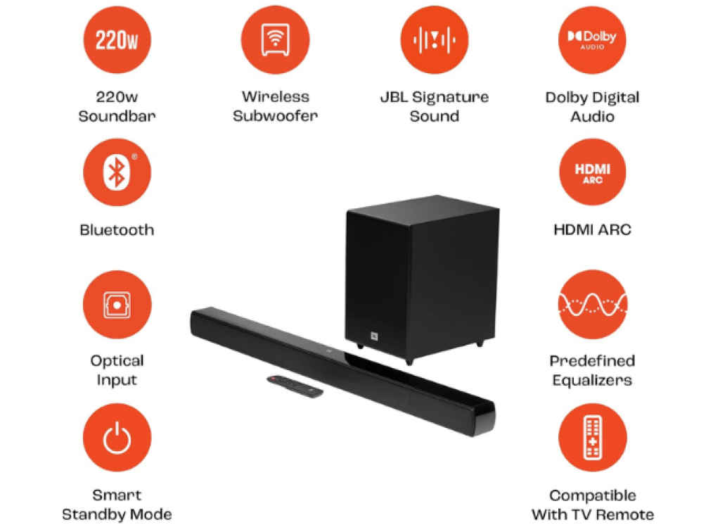 JBL Cinema SB271 Dolby Digital Soundbar-