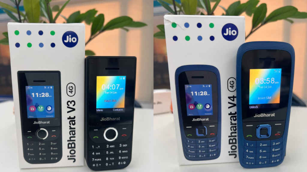 फक्त 1099 रुपयांमध्ये नवे Jio Bharat V3 आणि Bharat V4 फोन लाँच 