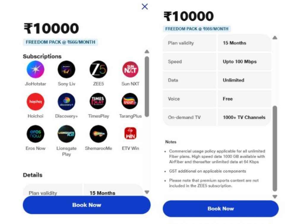 Jio ரஸ் 10000 plan