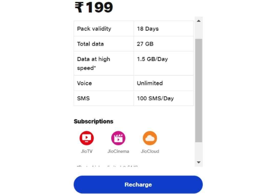 Jio 199