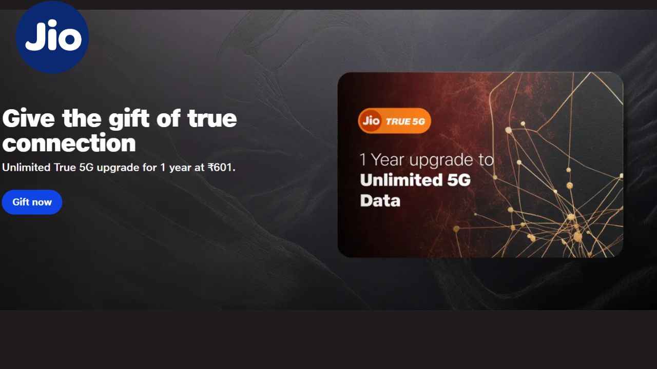 Jio செம்ம Gift ஆபர் ரூ,601 யில் அன்லிமிடெட் 5G இன்டர்நெட் நன்மை 1 ஆண்டு முழுதும்