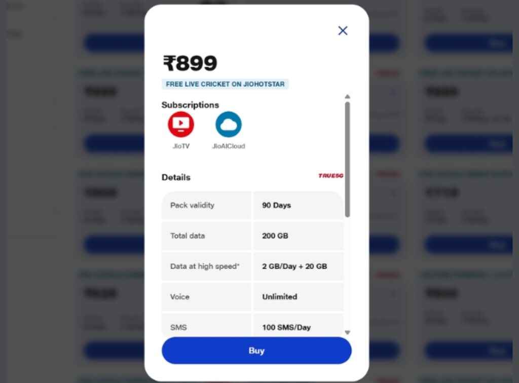 Jio Best Plans in under budget