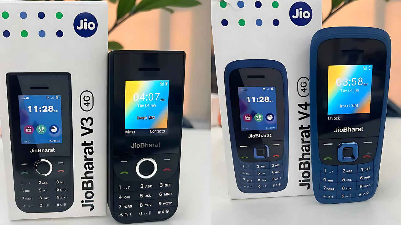 JioBharat V3 and V4: ಕಡಿಮೆ ಬೆಲೆಗೆ ಎರಡು 4G ಫೀಚರ್ ಫೋನ್ಗಳನ್ನು ಬಿಡುಗಡೆಗೊಳಿಸಿದ ಜಿಯೋ