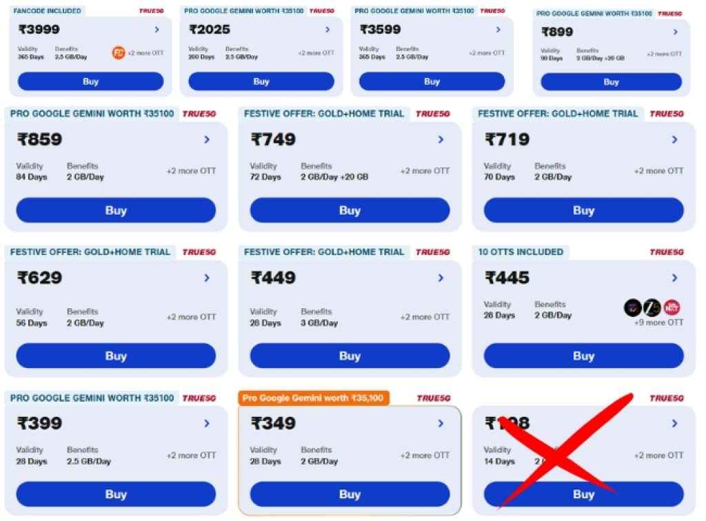 Jio Free offer