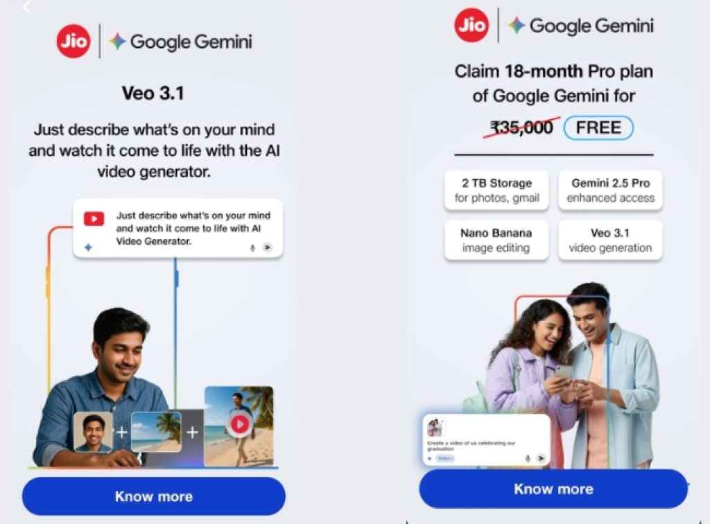 Jio Gemini Offer