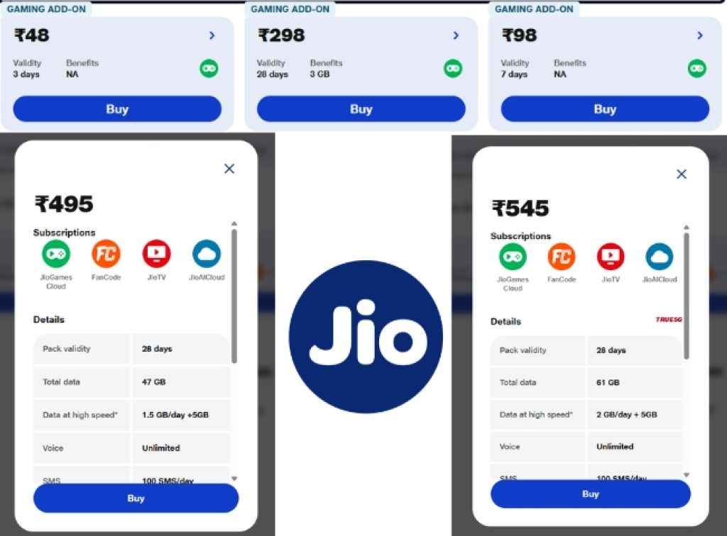 Jio New Plans