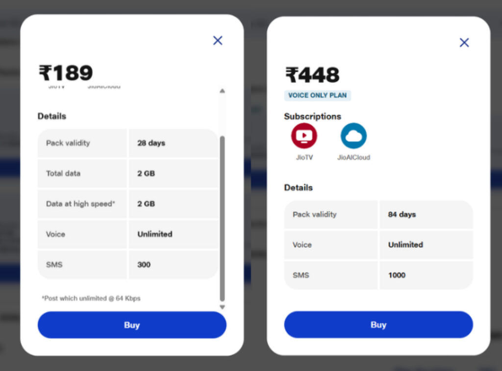 Jio New Plans