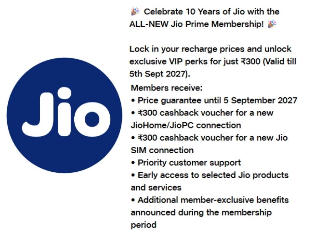Jio Prime Membership