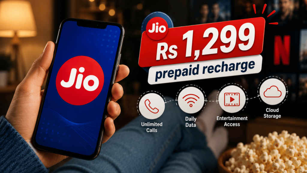 Jio Rs 1,299 prepaid recharge