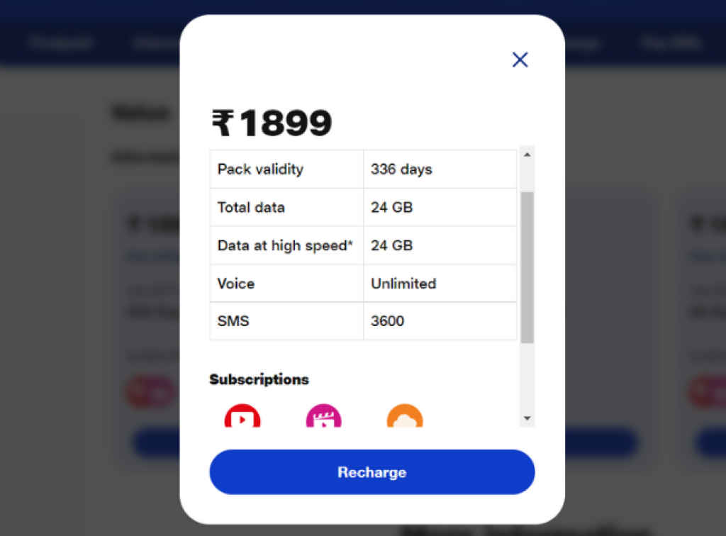 Jio Rs 1899 Plan