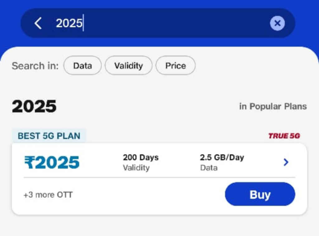 Jio Rs 2025 Plan