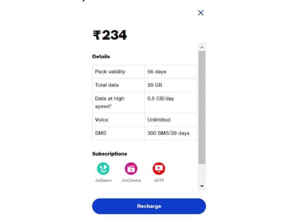 Jio Rs 234 JioBharat Phone