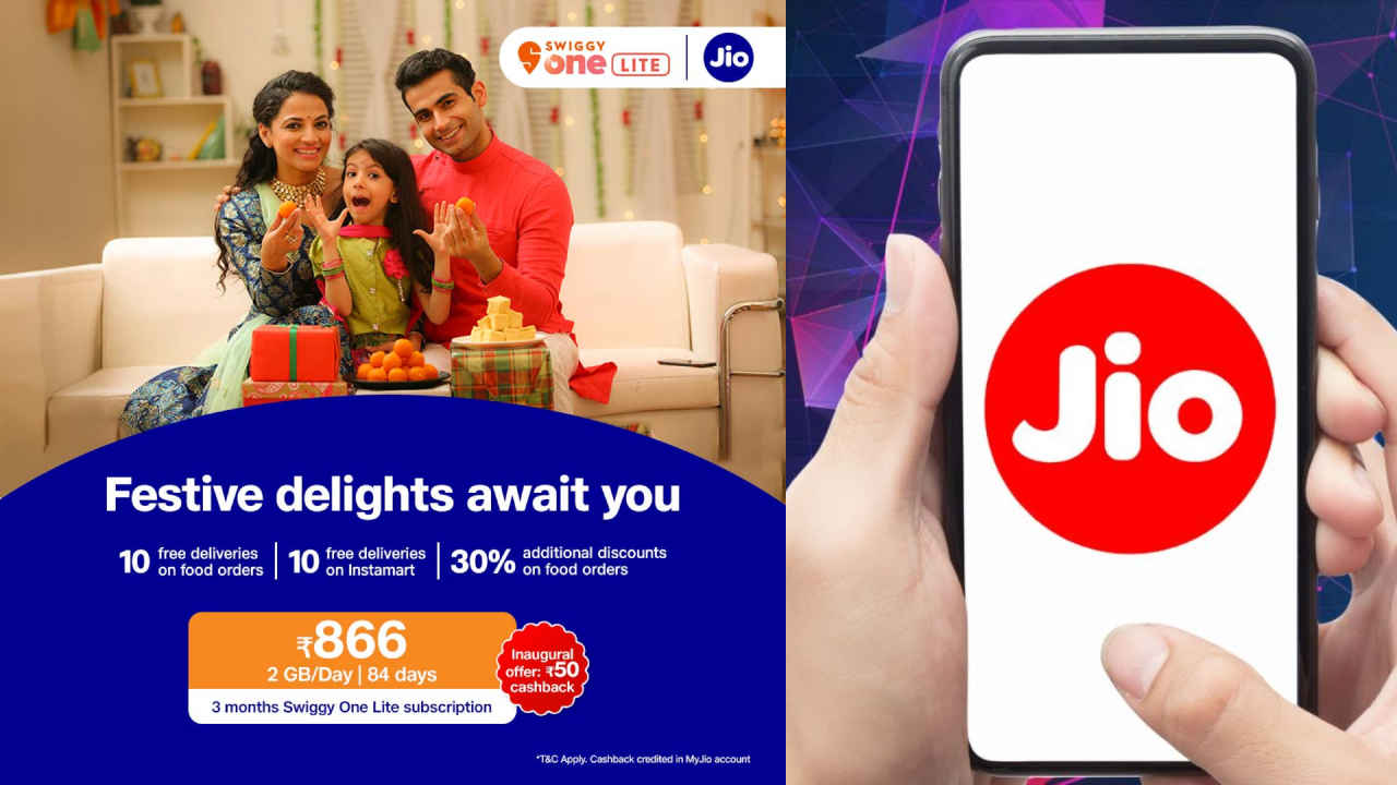 Jio Diwali 2023: ಜಿಯೋ ಗ್ರಾಹಕರಿಗೆ ಉಚಿತ Swiggy ಚಂದಾದಾರಿಕೆಯೊಂದಿಗೆ Cashback ಲಭ್ಯ