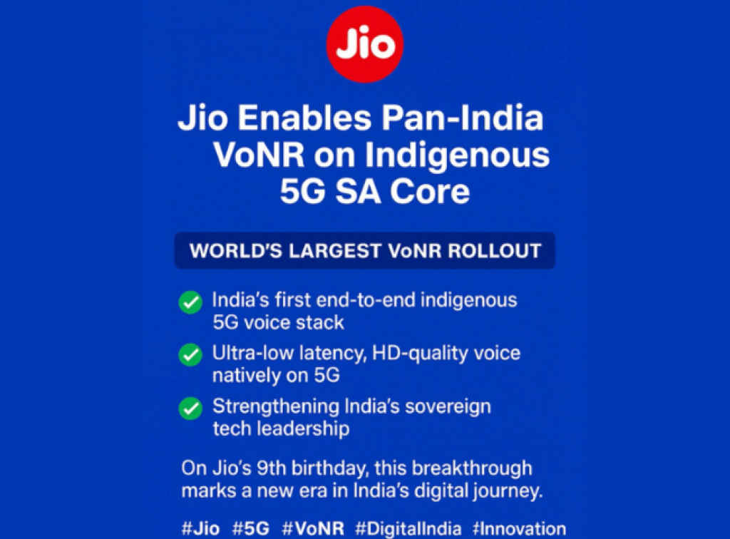 Introducing Jio VoNR Services