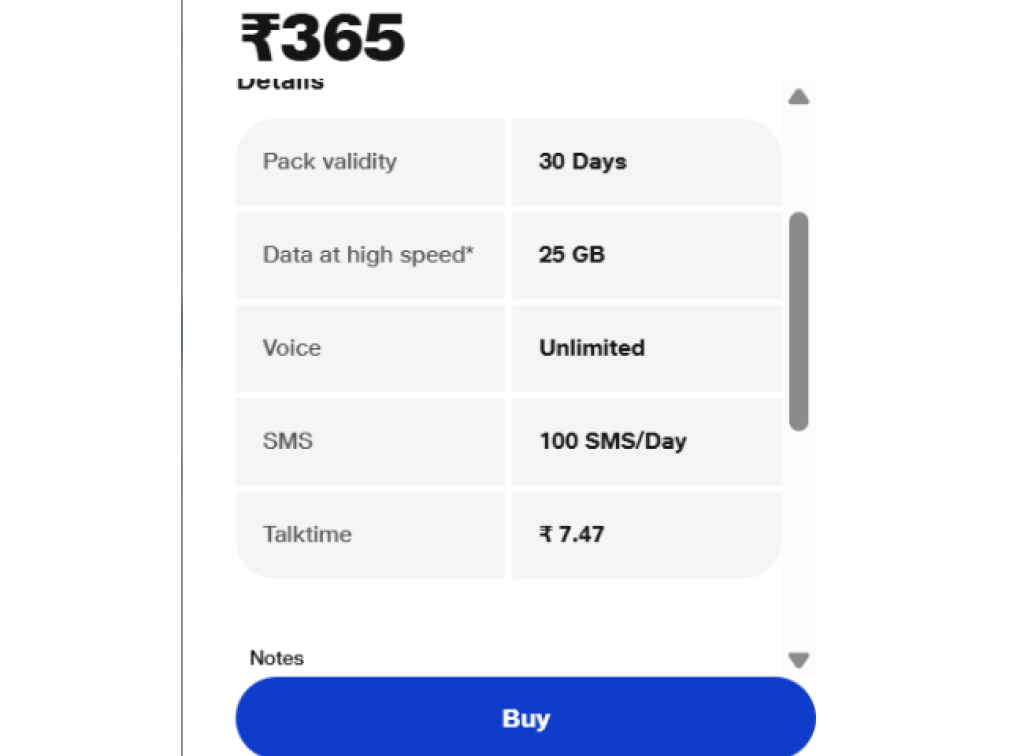 Jio Rs 365 recharge plan