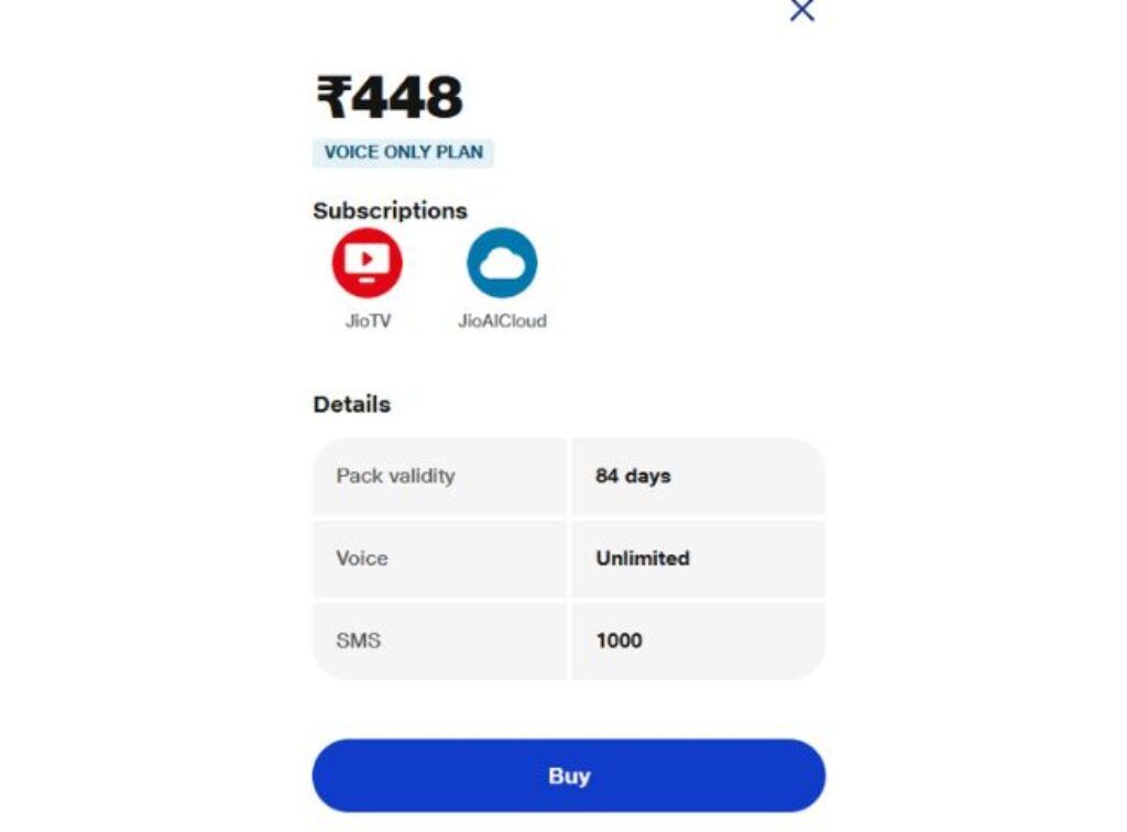 Jio rs 448