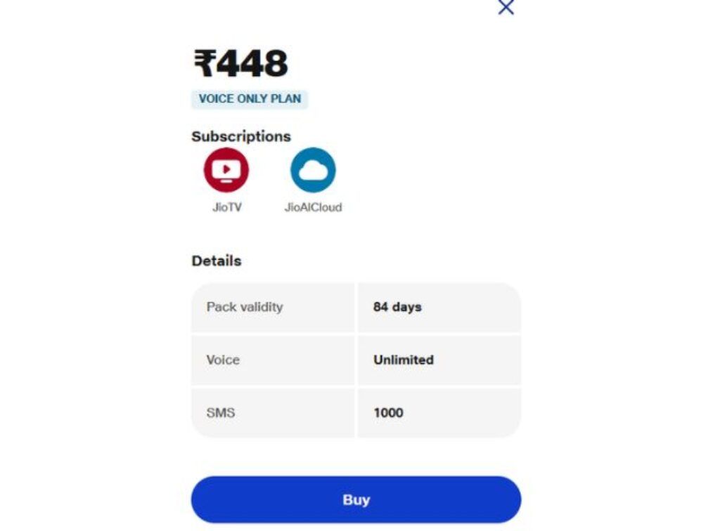 Jio rs 448
