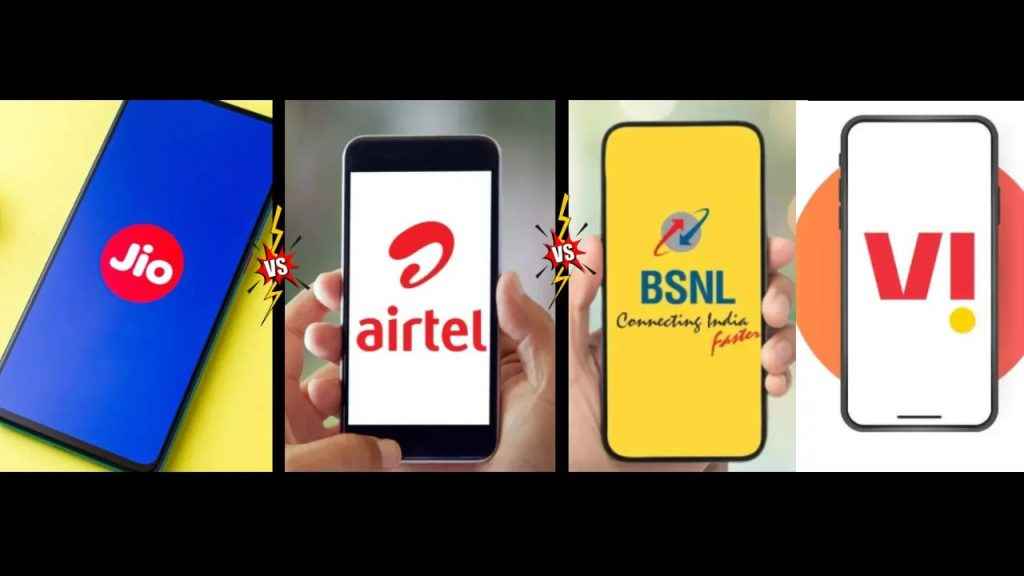 Jio vs Airtel vs Vi vs BSNL most affordable data vouchers