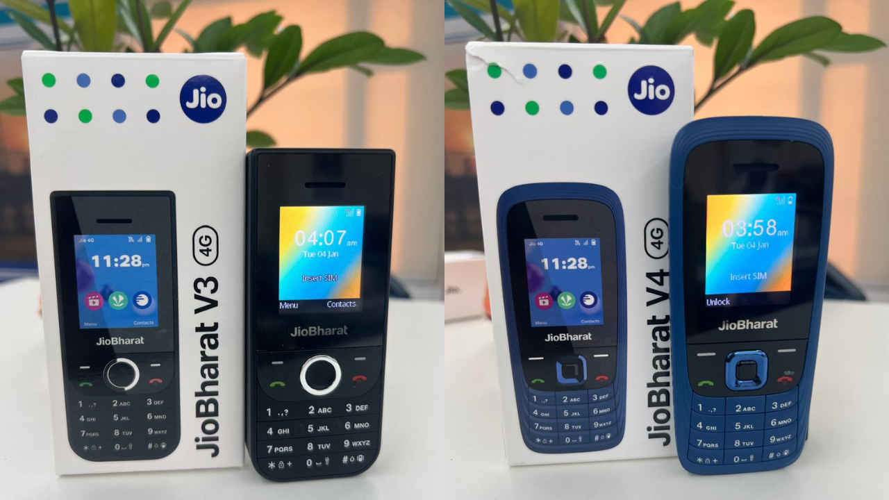 Jio ने ग्राहकांना दिले दिवाळी गिफ्ट! फक्त 1099 रुपयांमध्ये नवे Jio Bharat V3 आणि Bharat V4 फोन लाँच 