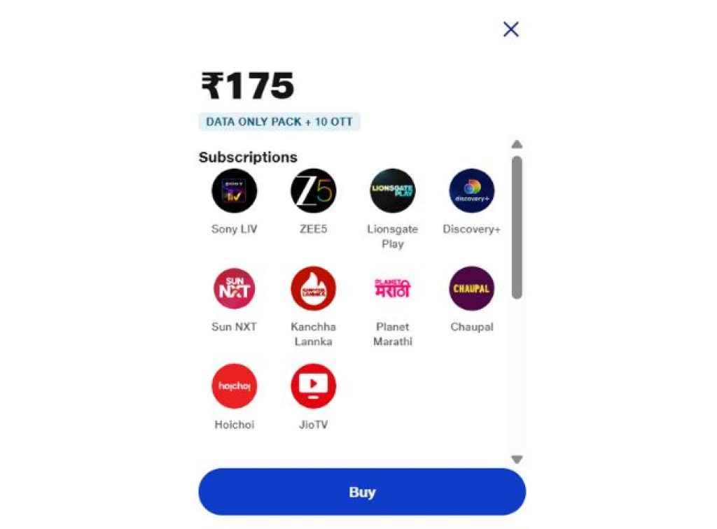 JioTV PREMIUM Plans.