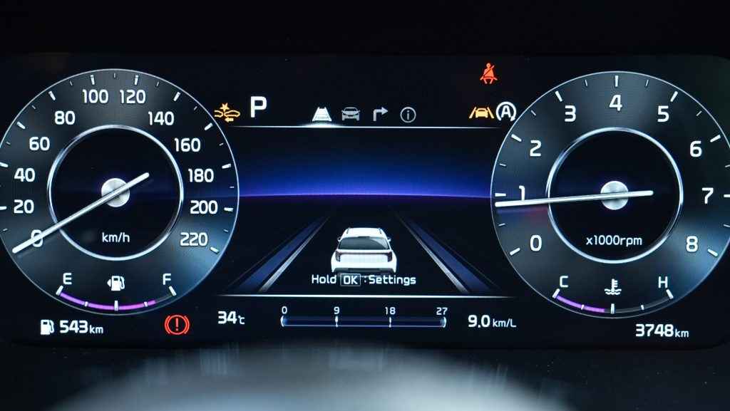 Kia Sonet X-Line 2024 ADAS Display