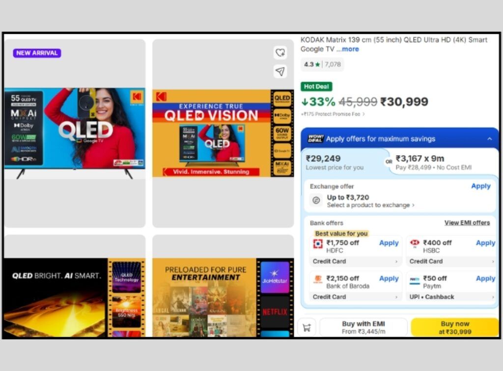 Kodak QLED Smart Tv