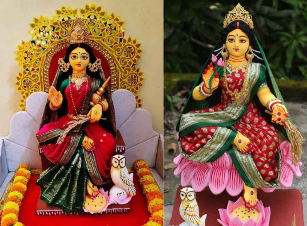 Kojagari Lakshmi Puja wishes in Bengali