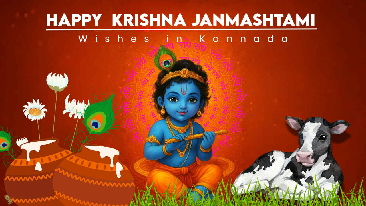 Krishna Janmashtami in Kannada: ನಿಮ್ಮ ಪ್ರೀತಿಪಾತ್ರರೊಂದಿಗೆ ಶ್ರೀಕೃಷ್ಣ ಜನ್ಮಾಷ್ಟಮಿಯ AI ಇಮೇಜ್ ಮತ್ತು ಶುಭಾಶಯ ಹಂಚಿಕೊಳ್ಳಿ!