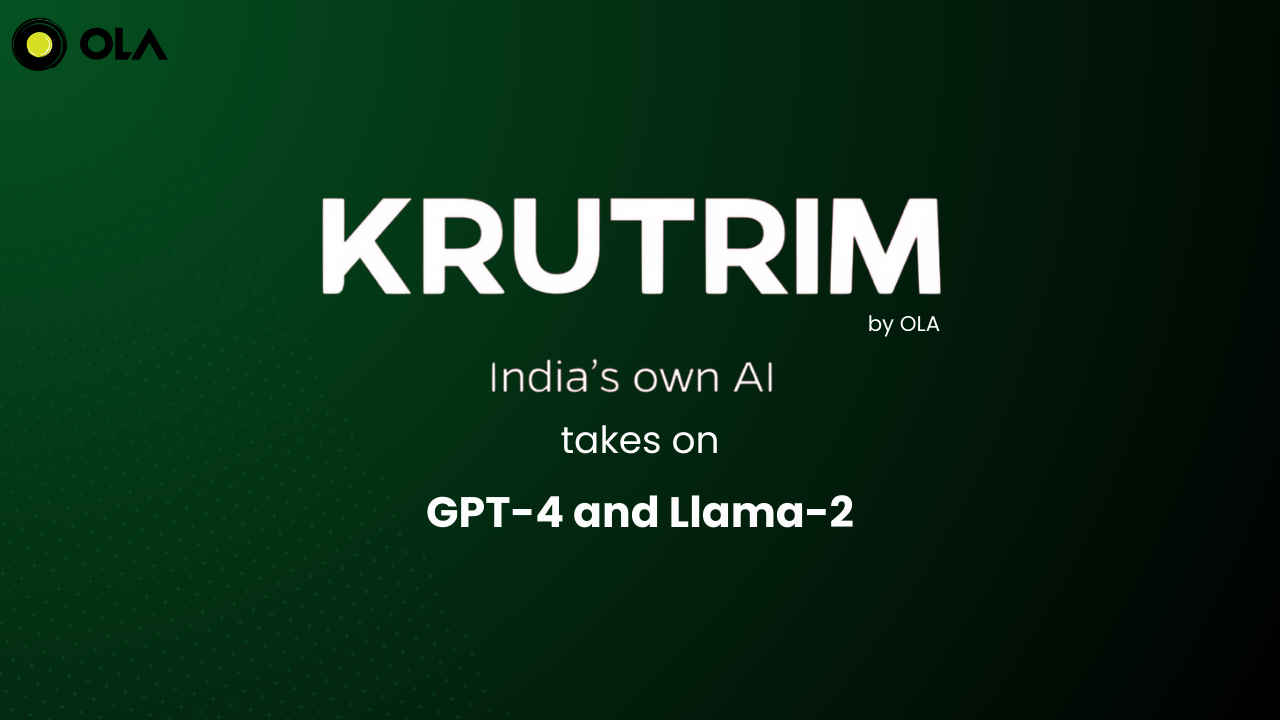 Krutrim: India's own AI model launched by OLA competes with GPT-4 and  Llama-2