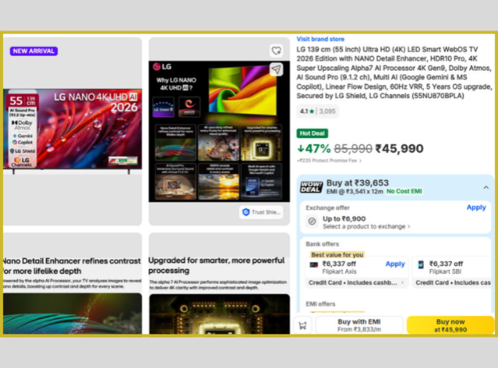 LG 55 Nano Smart Tv Offer