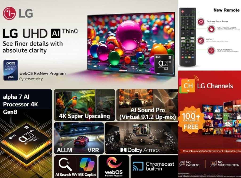 LG 55 inch AI Smart tv