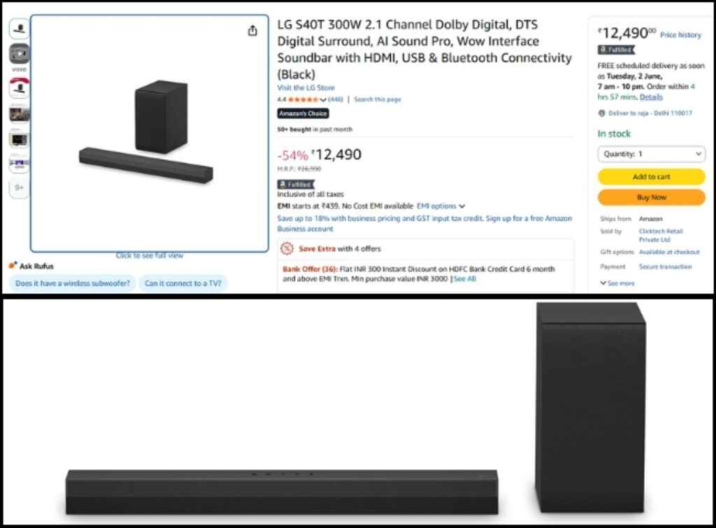 LG Dolby soundbar