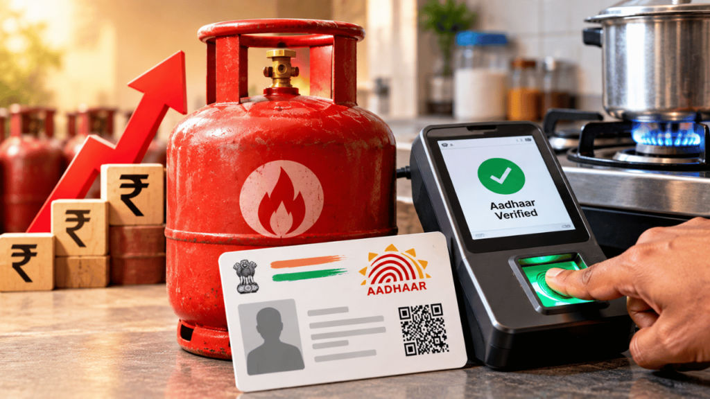 LPG Aadhaar verification and rate change