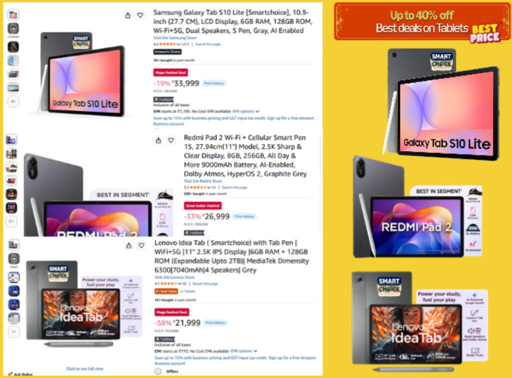 Latest Tablets deals in amazon gif sale