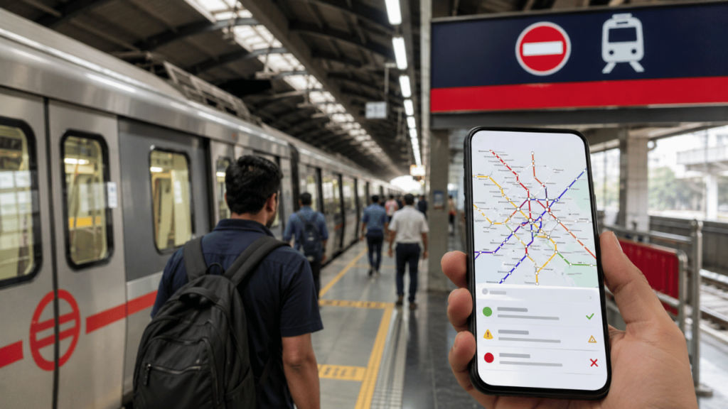 Latest update on Delhi metro stations