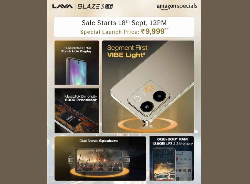 Lava Blaze 3 5G Smartphone