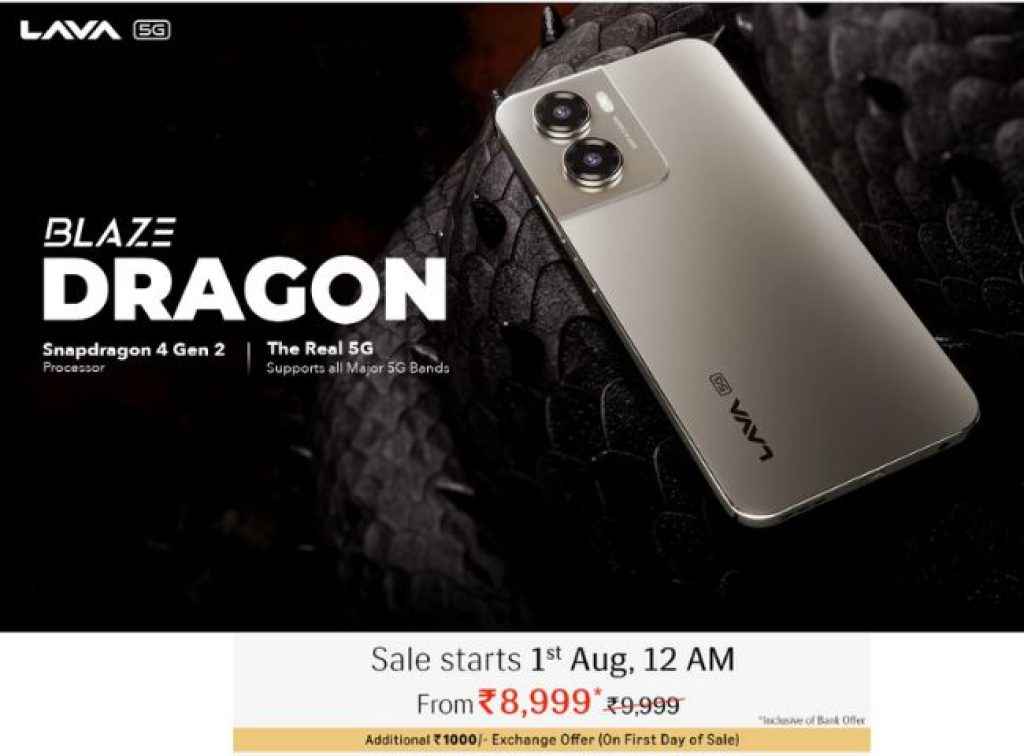 Lava Blaze Dragon 5G Price in india