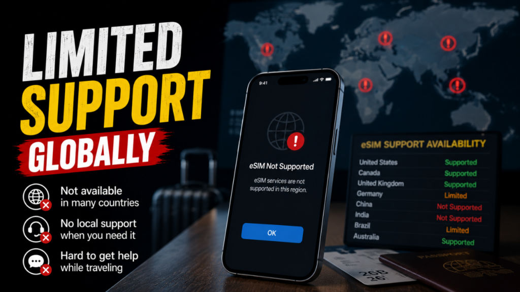 Limited support globally