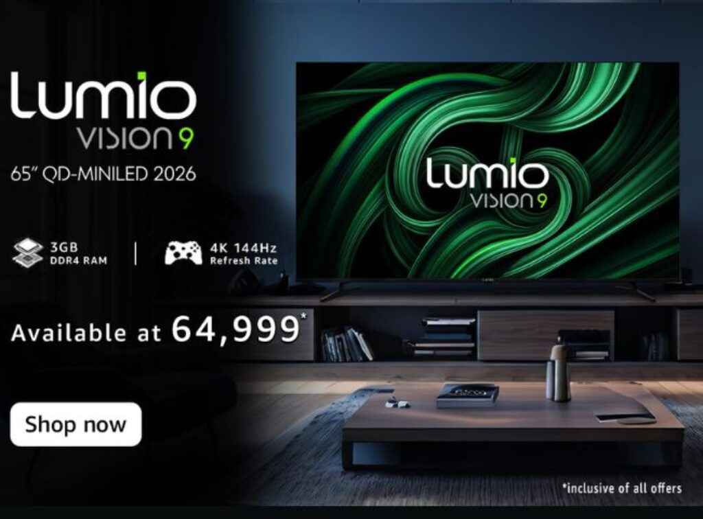 Lumio Vision 9 65-inch 4K Ultra HD Smart QD-MiniLED Google TV