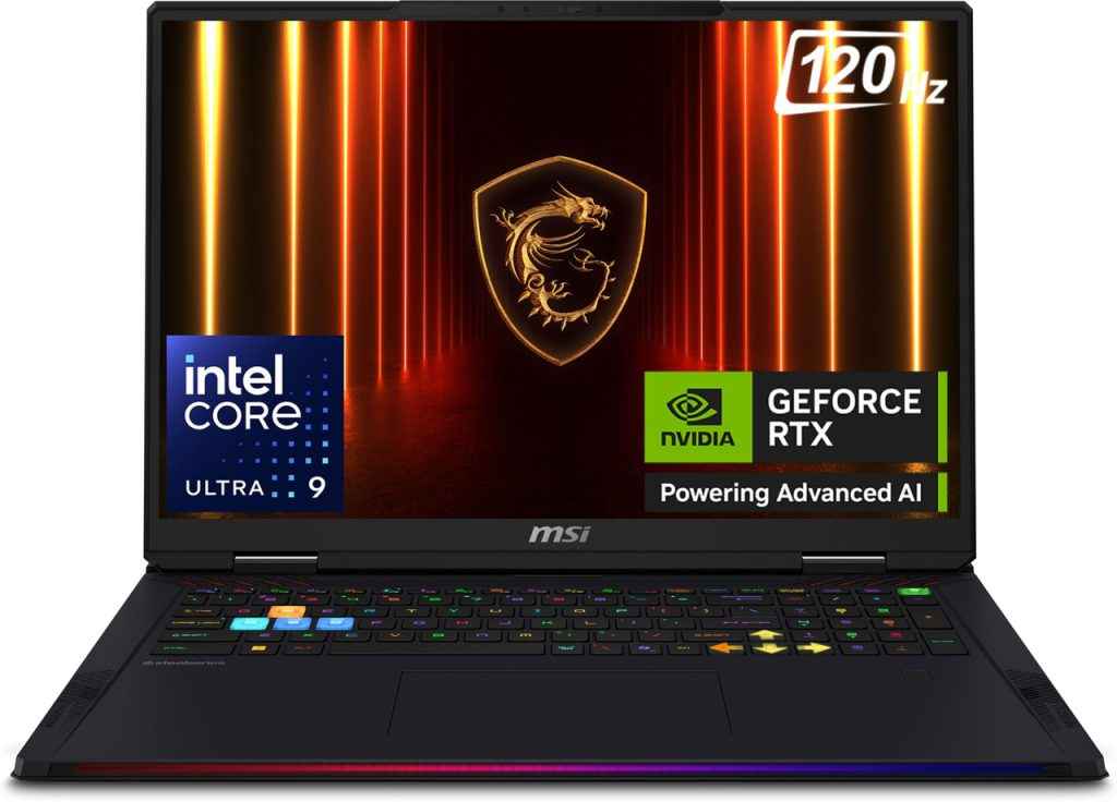 MSI Raider 18 HX AI Intel Core Ultra 9 285HX