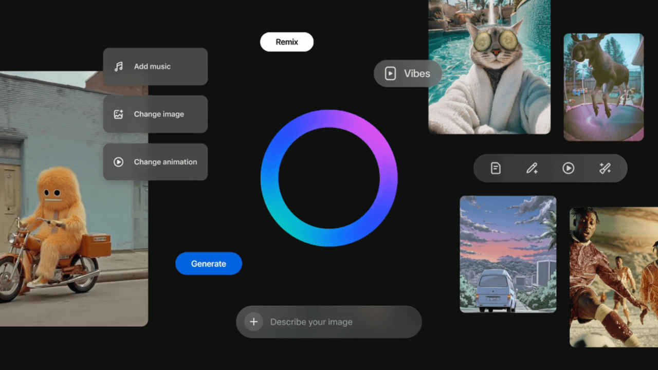 Meta launches Vibes, a short-form feed for AI-generated videos