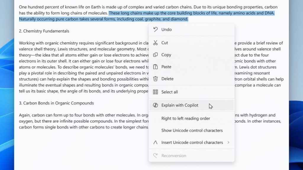 Microsoft Copilot AI will soon provide text explanations within Notepad: Here's how
