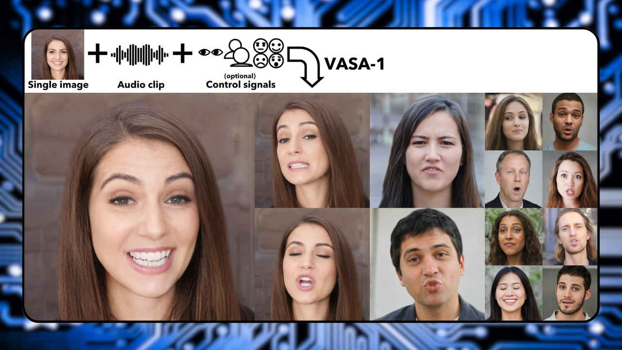 Microsoft’s VASA-1: AI tool that can turn photos into realistic talking faces