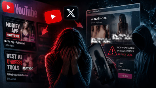 Millions of users reached AI nudify sites through YouTube and X: Report
