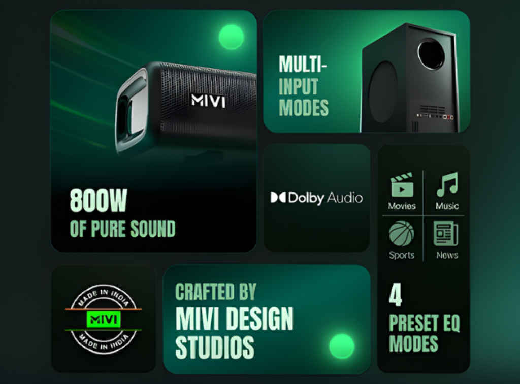 Mivi Fort Sonic 800W Dolby Audio Soundbar