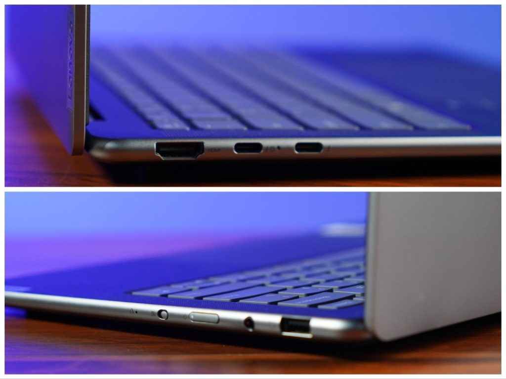 best thin and light laptop under Rs 1 lakh - Lenovo Yoga Slim 7i I/O Ports Review