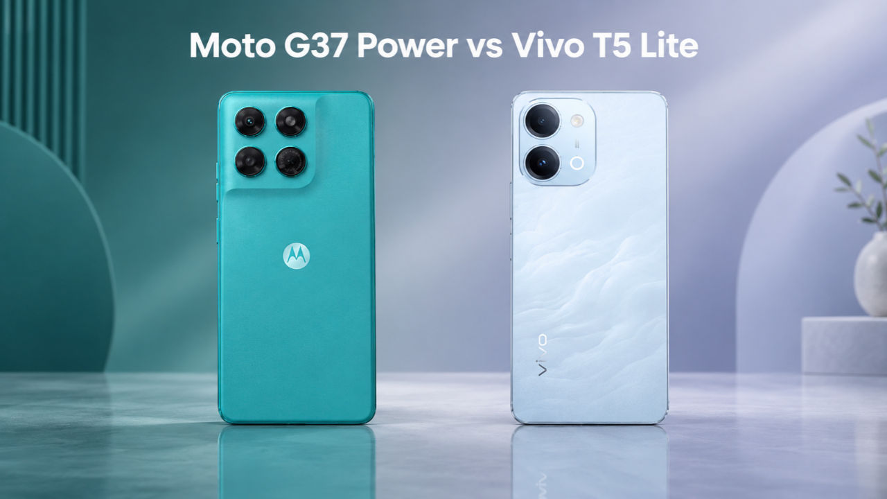 Moto G37 Power vs Vivo T5 Lite: डिस्प्ले, परफॉर्मेंस, कैमरा, बैटरी और कीमत की तुलना