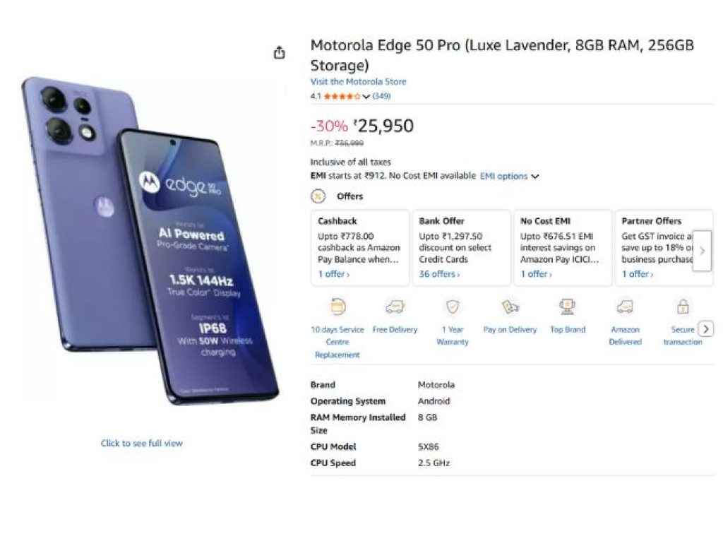 Motorola Edge 50 Pro